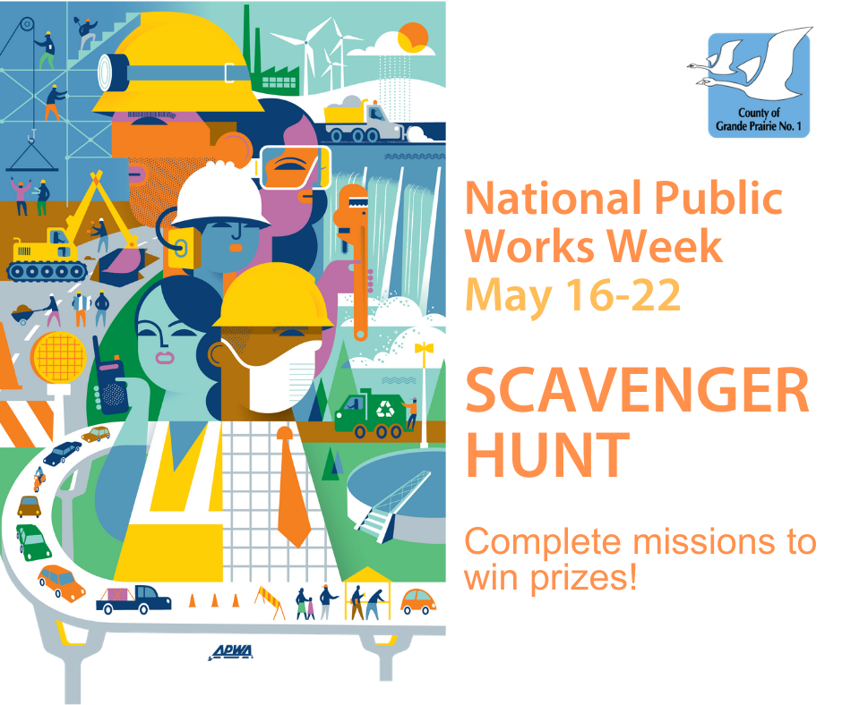 County celebrates Public Works Week with scavenger hunt, prizes available - ReachFM: Peace Country's hub for local and Christian news, and adult contemporary Christian programming. - Vimarsana News