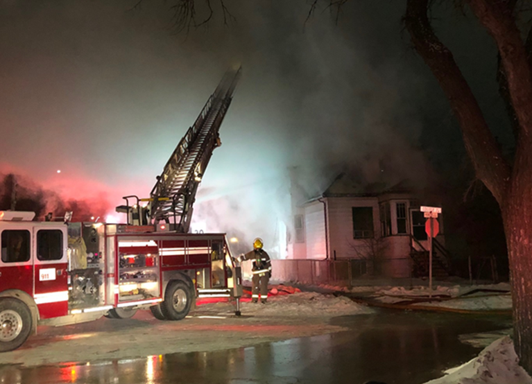 Streets closed as crews battle North End house fire - Classic107 ...