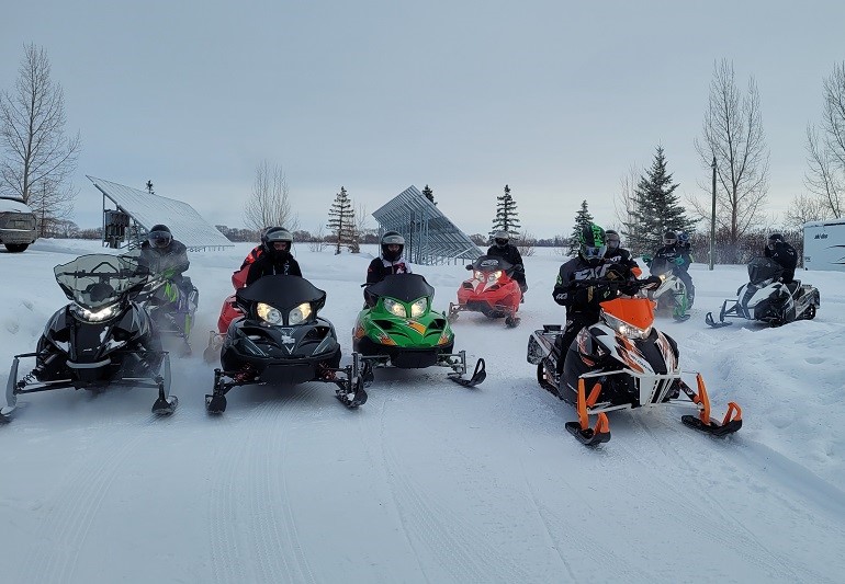 100 Snowmobiles Pass Through Glenora “It’s Been Crazy