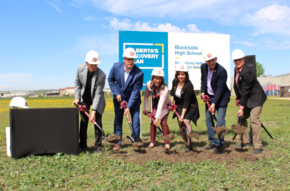 Ground breaks and name unveiled for Blackfalds' new high school