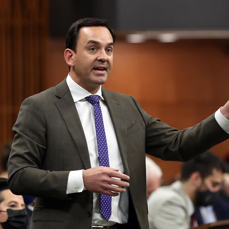 Who the AirdrieBanff MP is endorsing for Conservative leader