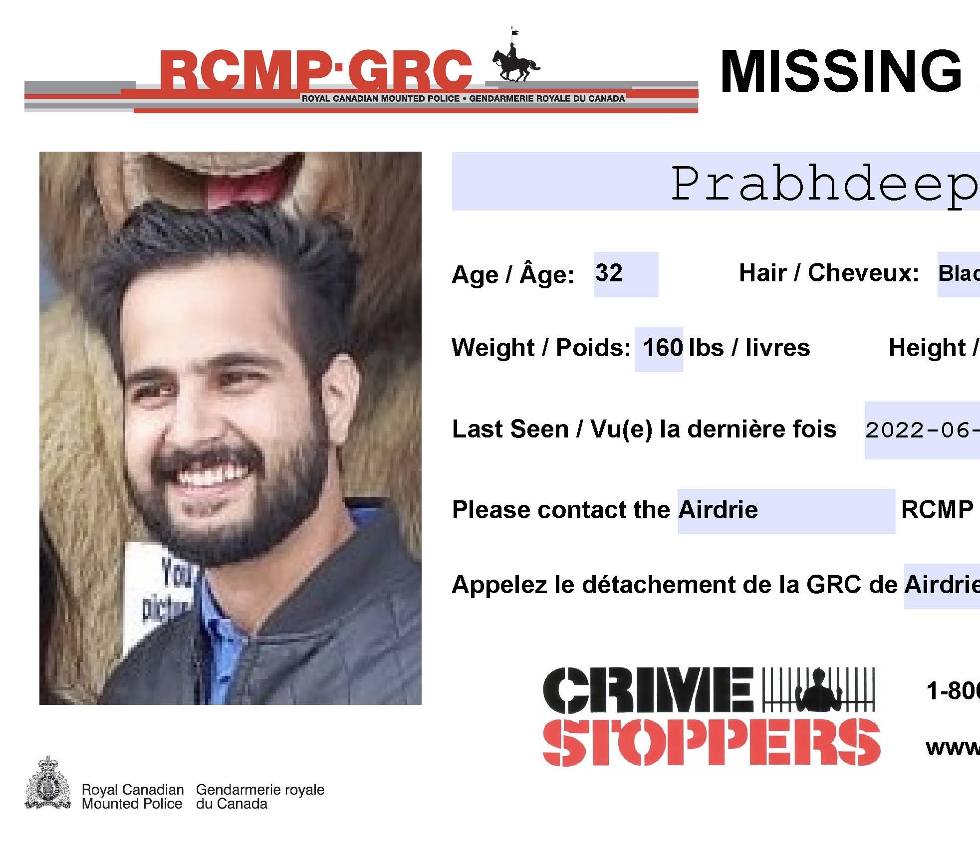 Airdrie RCMP seeking missing male - DiscoverAirdrie.com - Local News ...