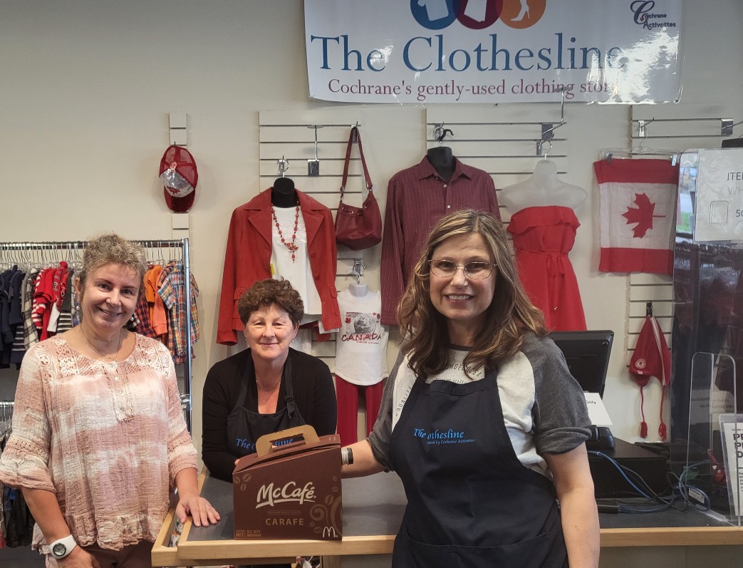 McCafe Coffee Break lookin' good with The Clothesline CochraneNow Cochrane, Alberta's latest