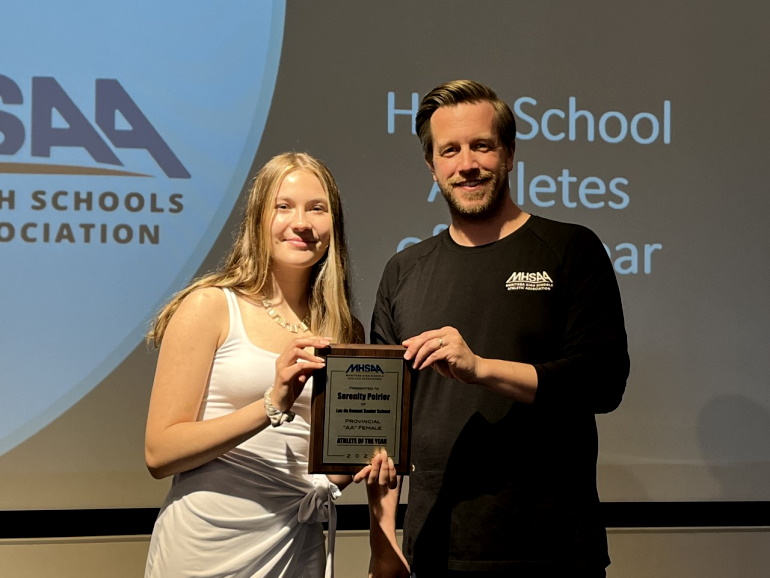 Poirier is the MHSAA's Female AA Athlete of the Year Local news, Weather