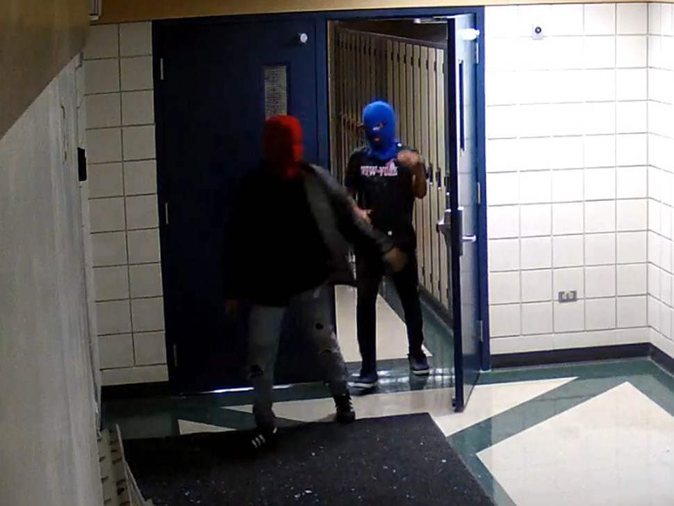Youth suspects caught breaking into school