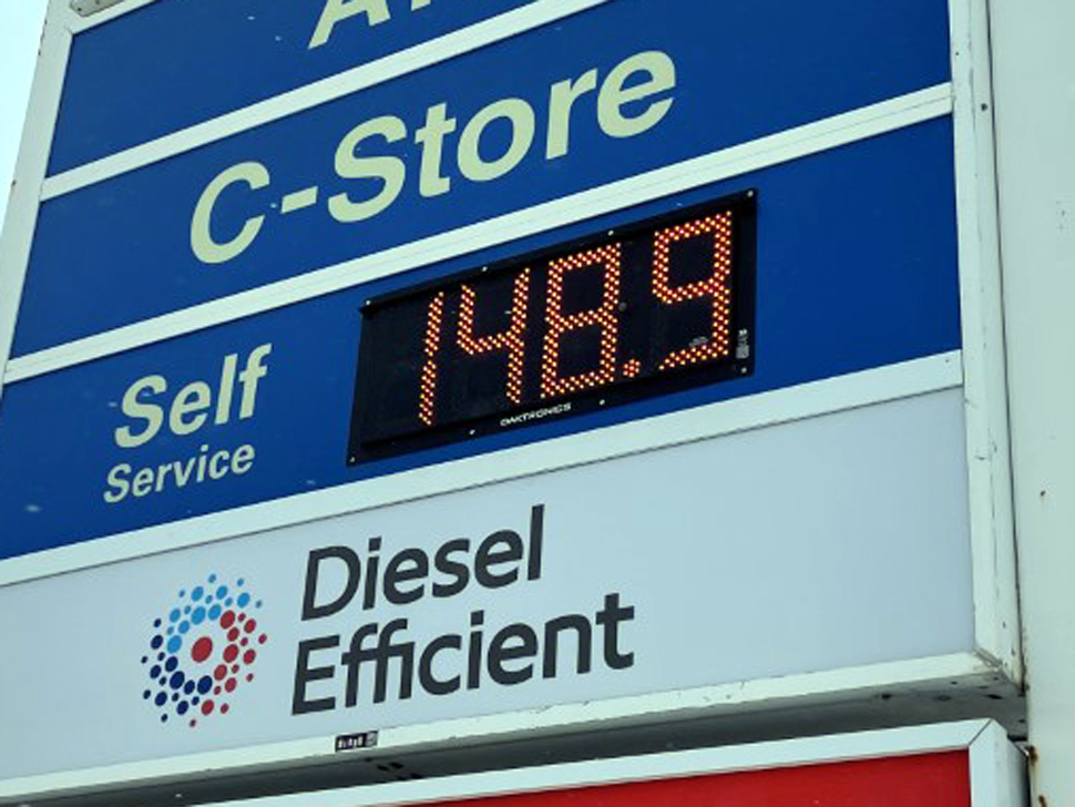 Gas prices hit nine month low in Steinbach