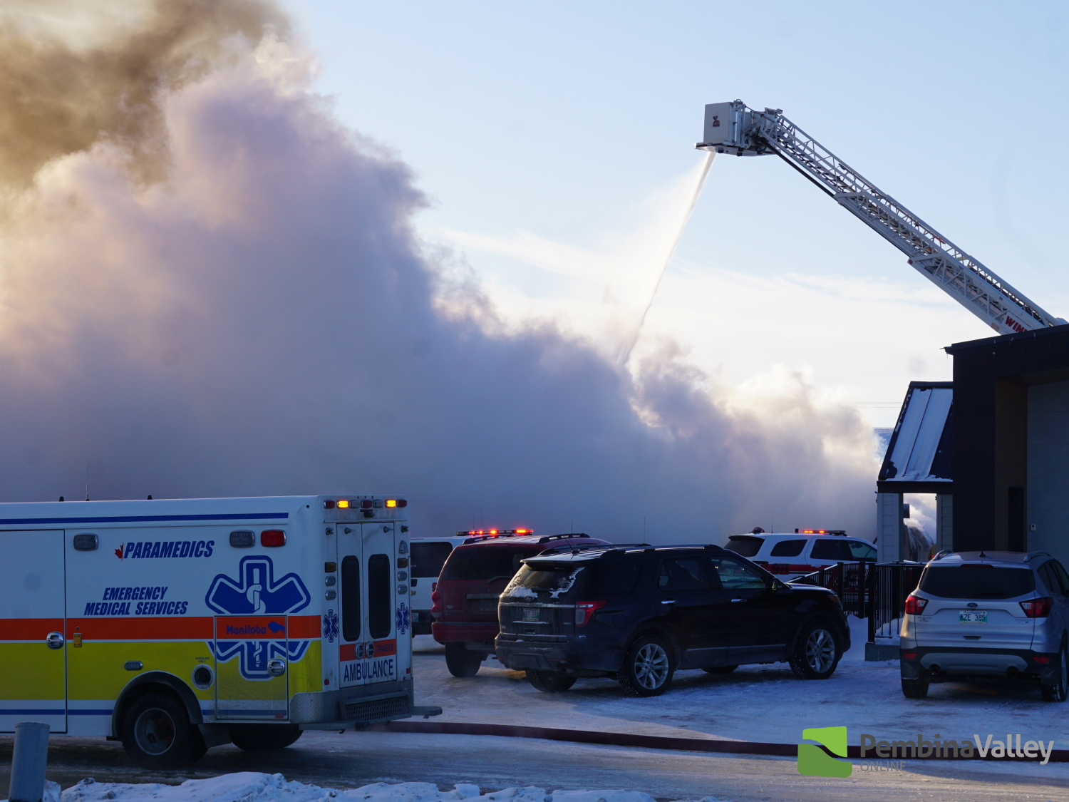 (Video) Longtime Winkler business destroyed in Thursday fire