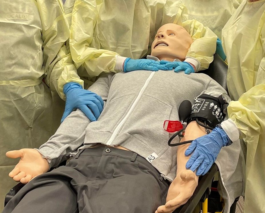 Watch Airdrie firefighters are 'handson' in medical simulation lab