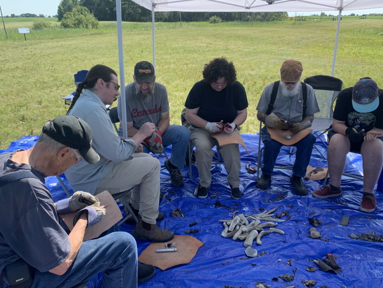 Locals learn the time-honoured art of flint knapping at Original ...