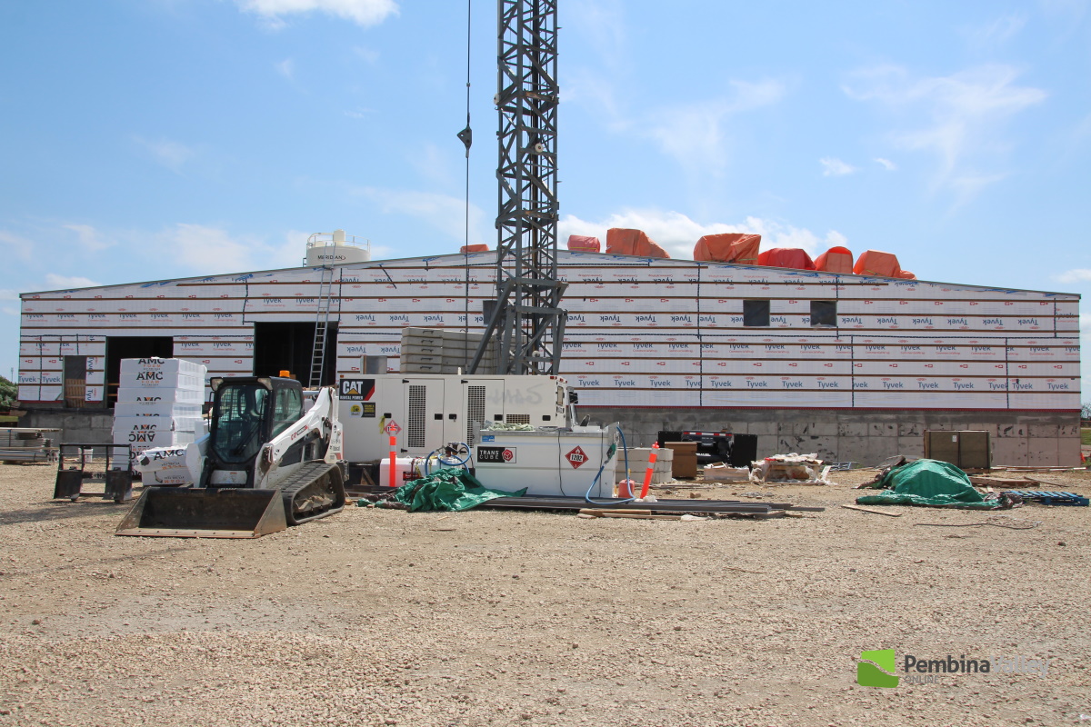 Reservoir expansion at about the halfway mark at PVWC's Letellier