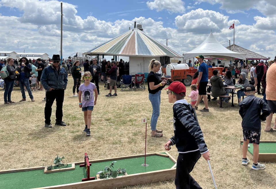 Pig Scramble, kids midway, fun for everyone at the Creelman Fair
