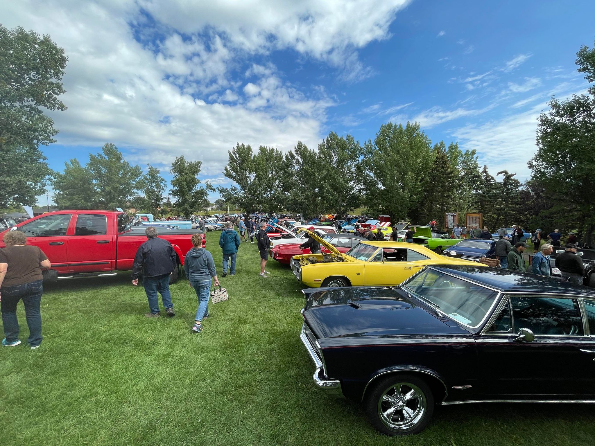 Recent car show sees around 300 vehicles pack the park