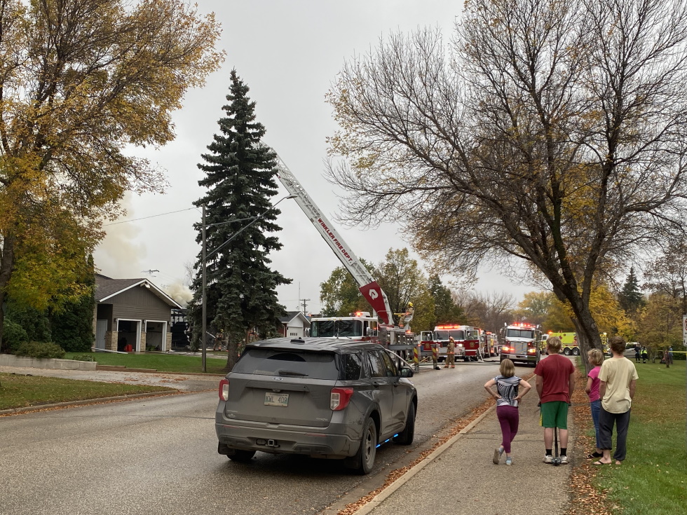 WATCH Crews respond to multi home fire in Winkler