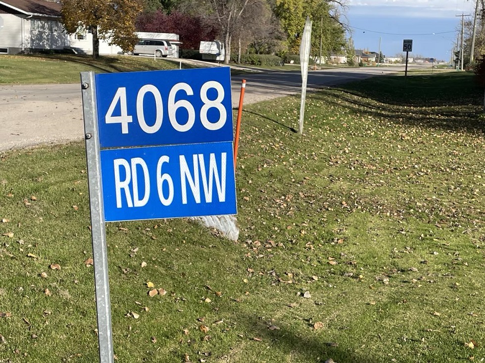 Is your civic address sign visible? Local