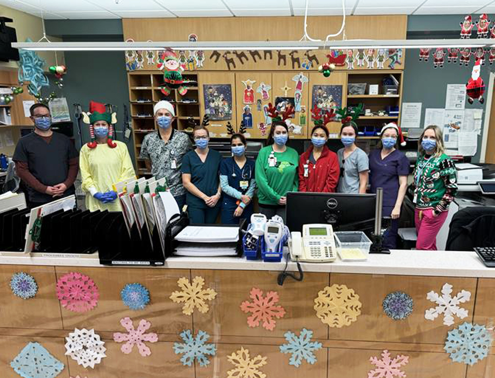 Hospital staff share Christmas cheer with decoration contest ...