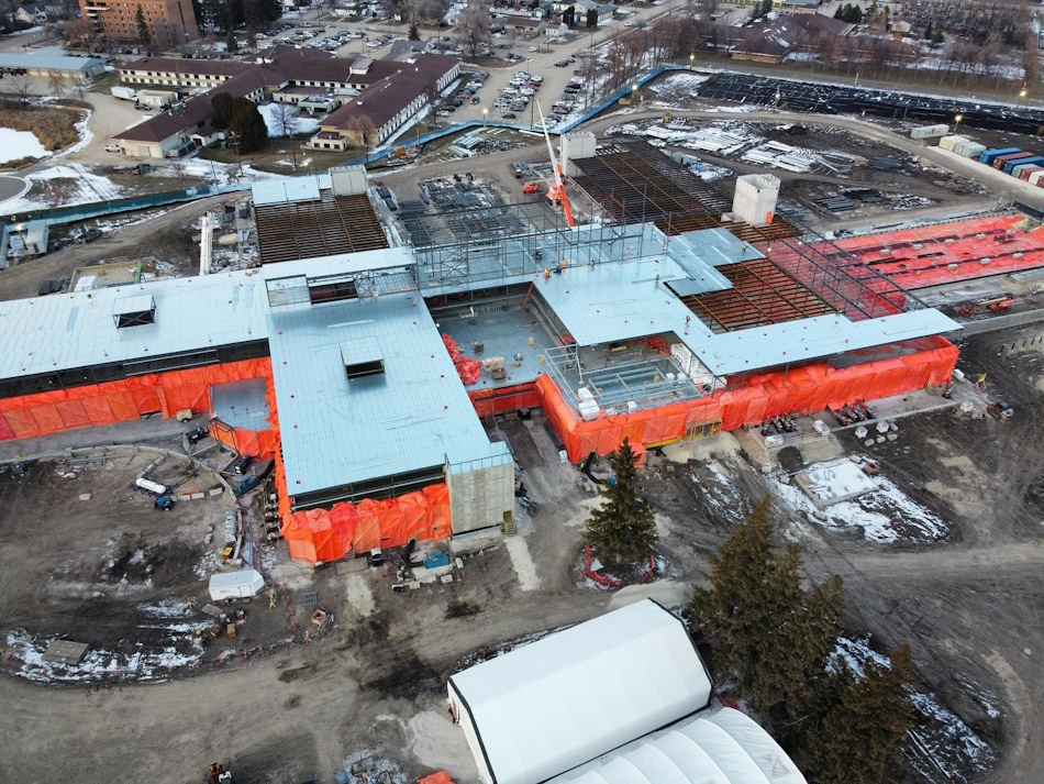 Take a look behind the fence as construction of the new hospital in