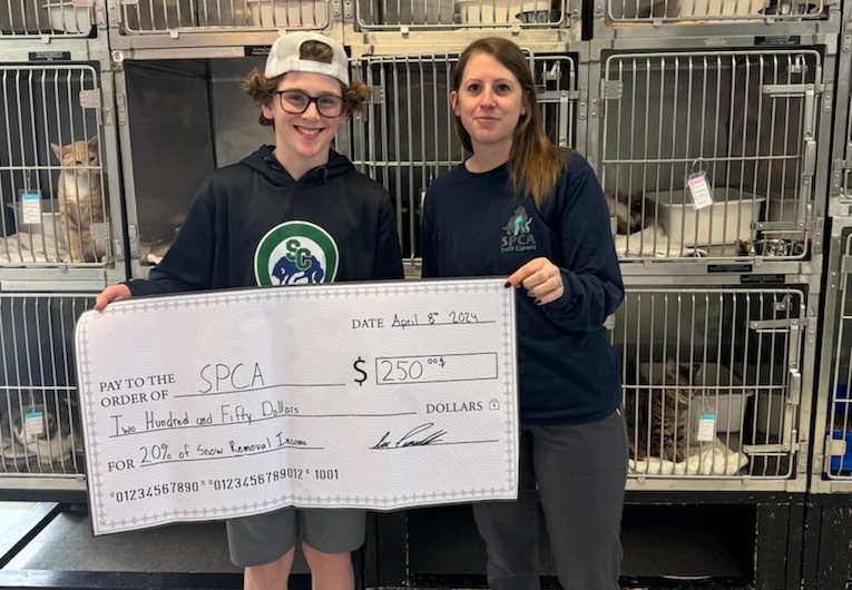 Spca Work Local youth turns snow into SPCA funds with hard work ...