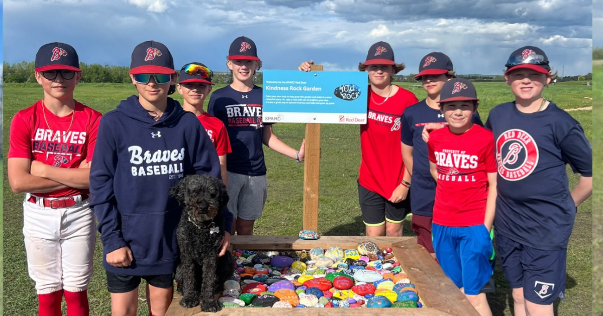 SPARC Red Deer Kindness Rock Garden promoting positivity ...