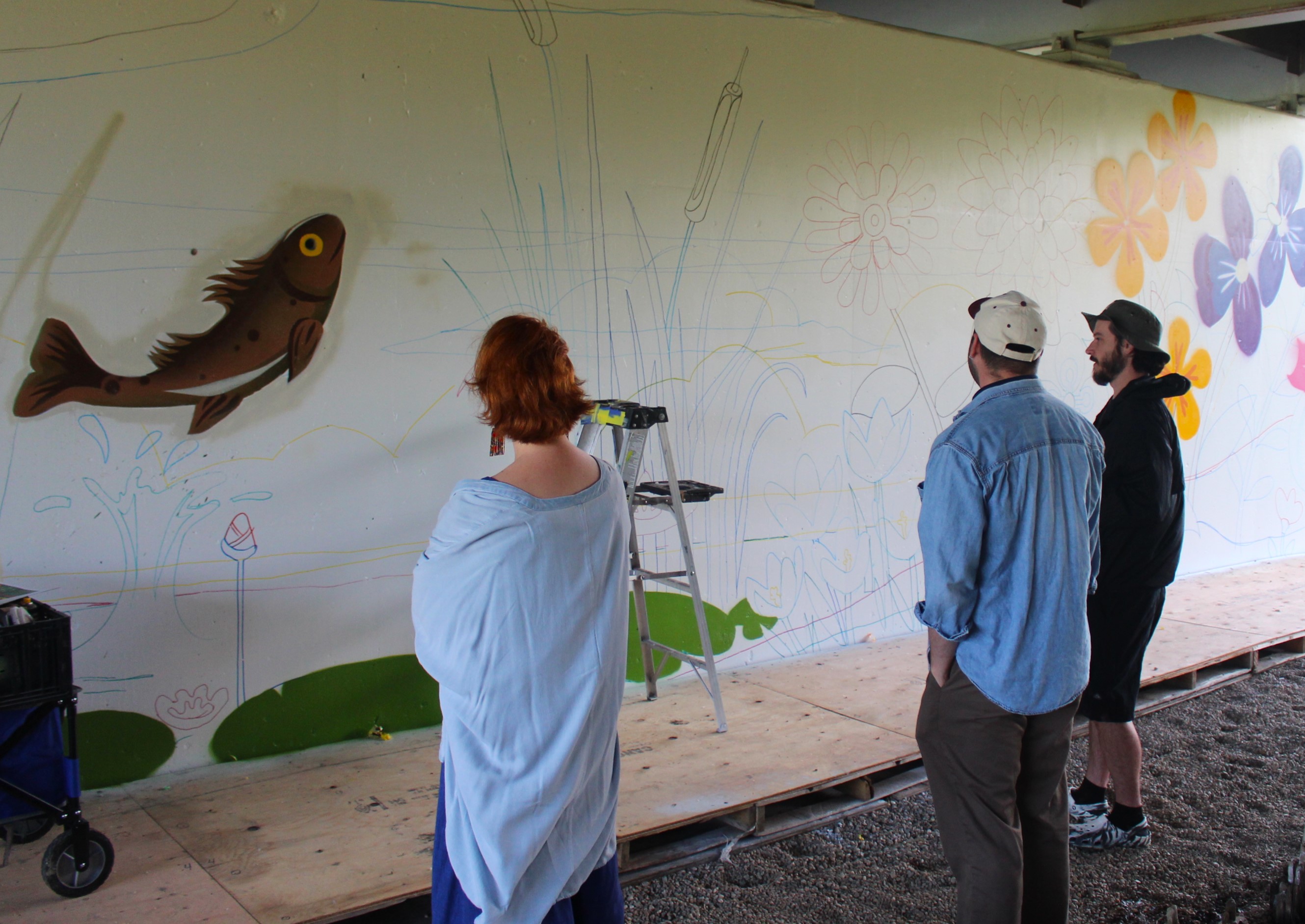 Mural along Chinook Parkway reflects palette of the southwest ...