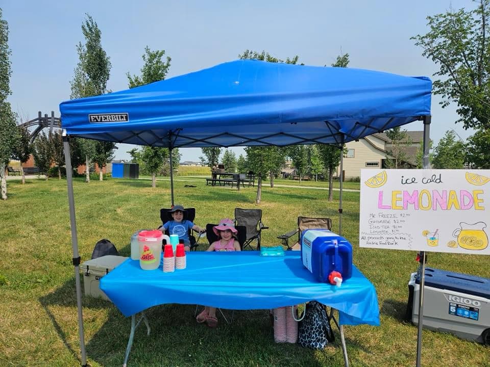 Young Airdronians donate lemonade stand funds to Airdrie Food Bank ...