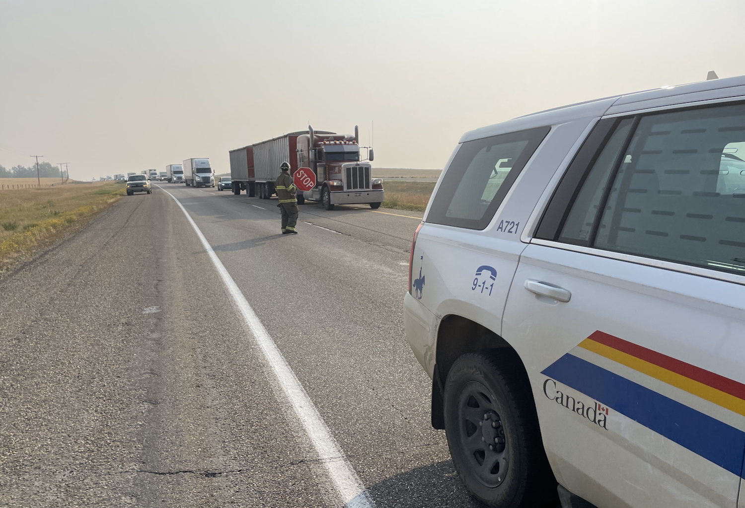 UPDATED: Crash on Trans-Canada Highway near Beverley ...