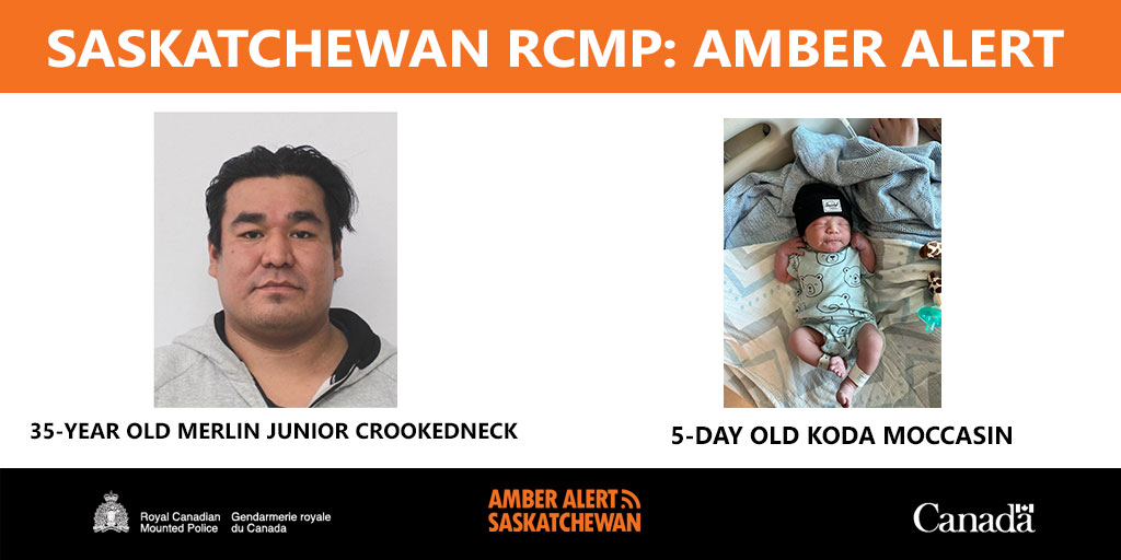 AMBER ALERT RCMP looking for missing baby from Montreal Lake