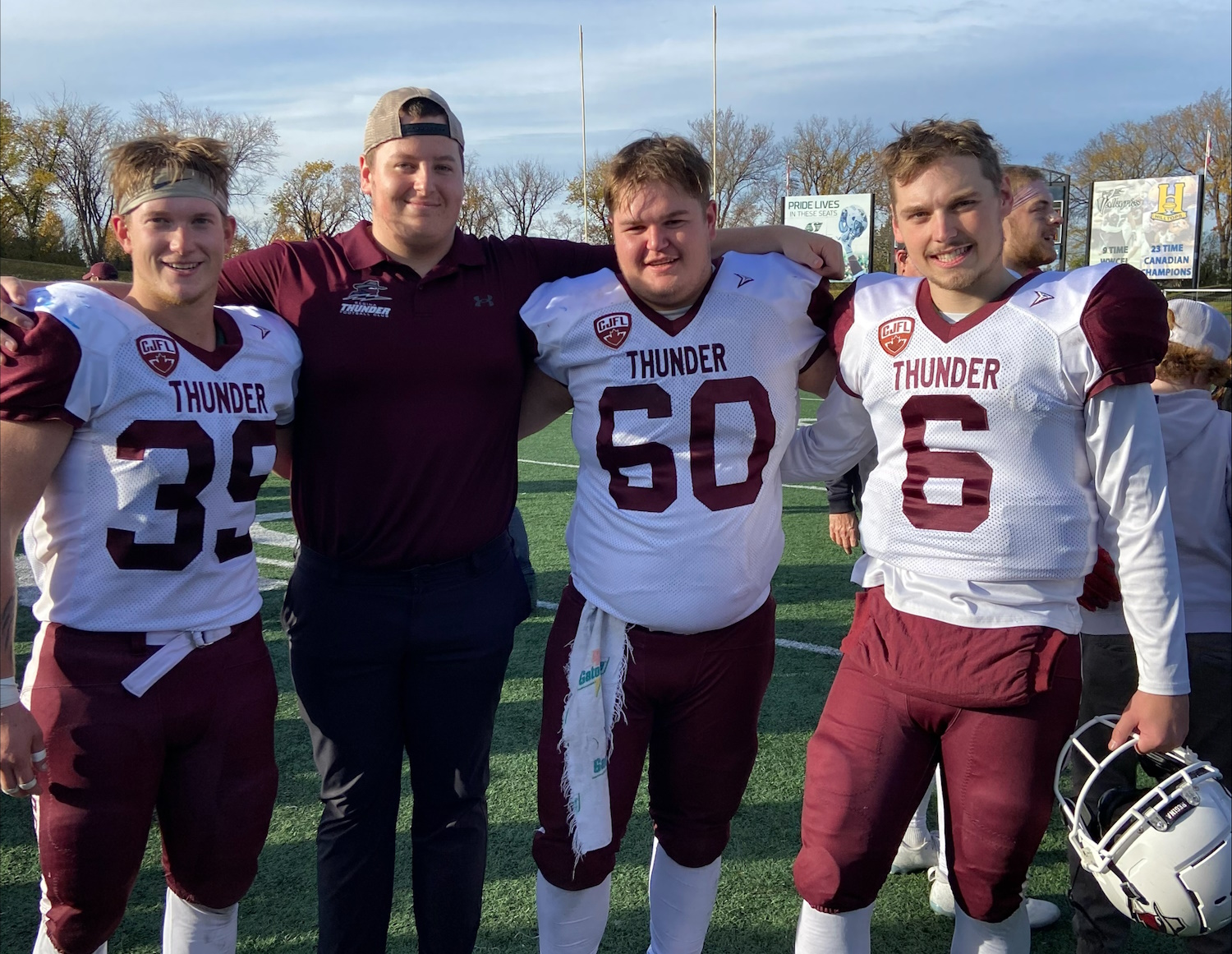 Local players celebrate Regina Thunder victory ...