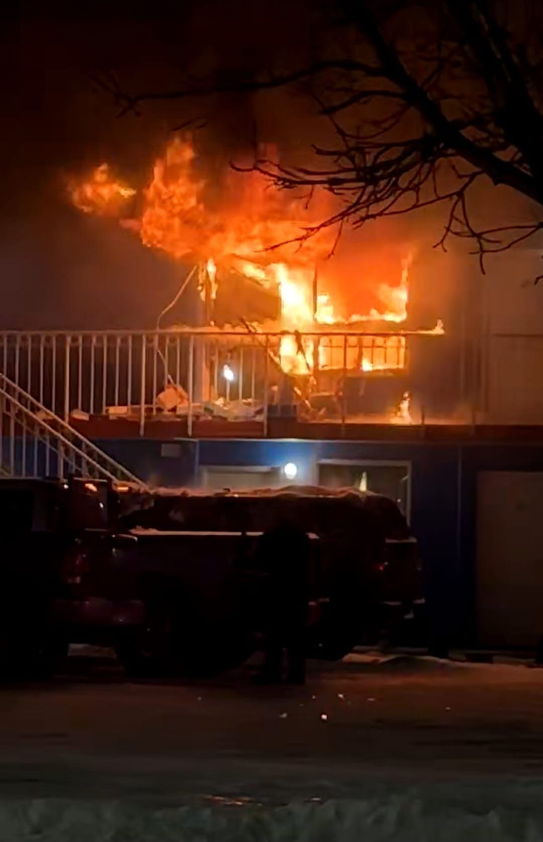 One person transported to hospital following downtown fire ...
