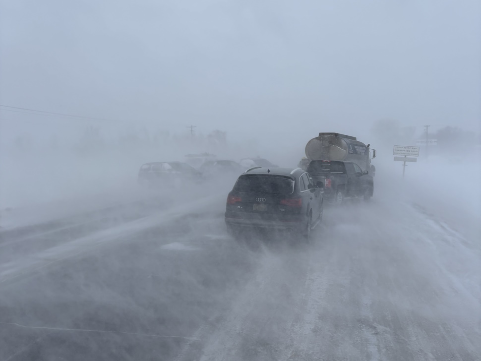 Zero visibility and hazardous driving conditions prompt Emergency Alert ...