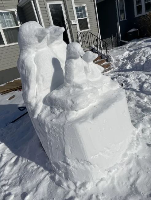 Glenelm neighbourhood comes together for 8th annual snow sculpture ...