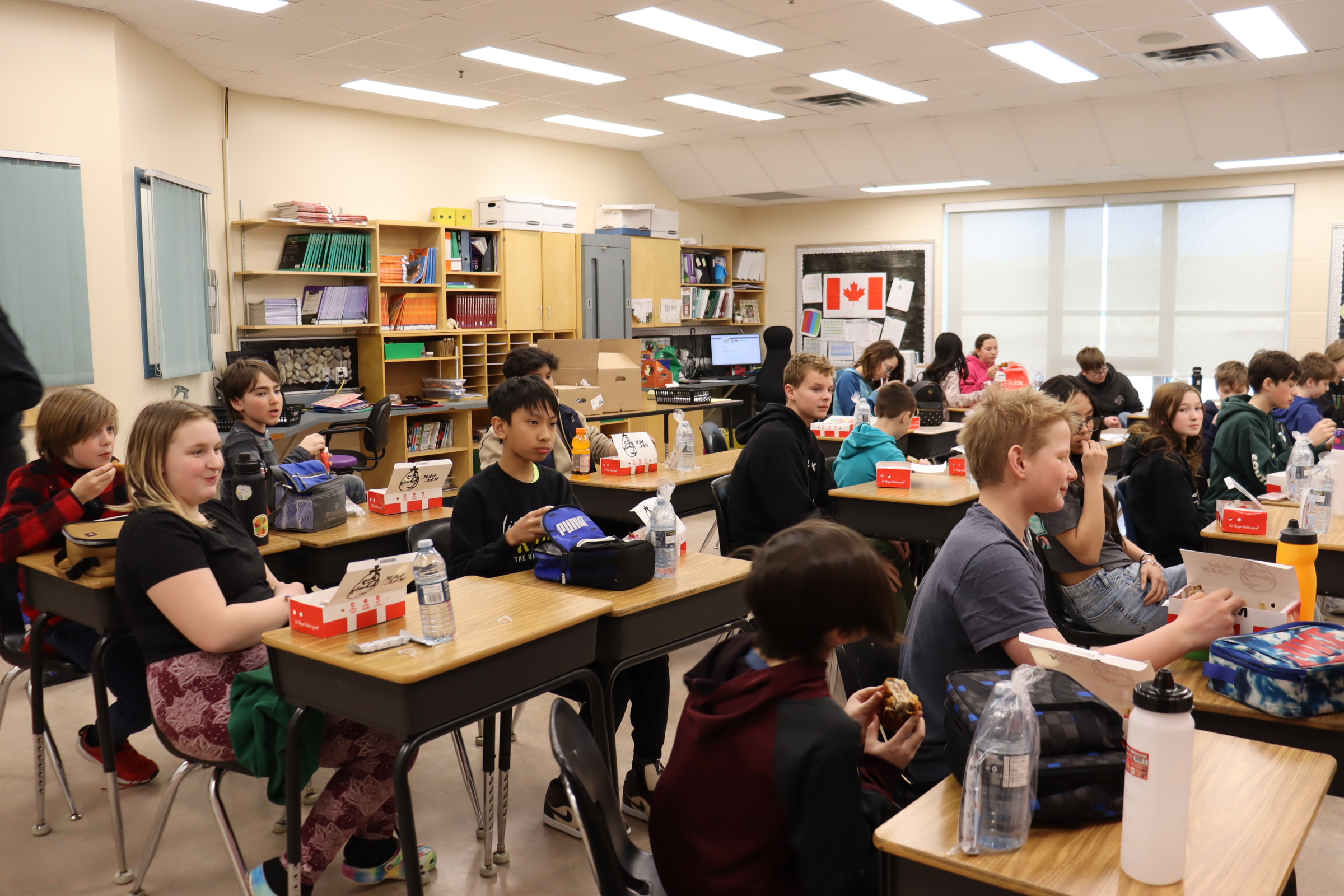 7A class at Spruce Ridge enjoys a springtime classroom celebration ...