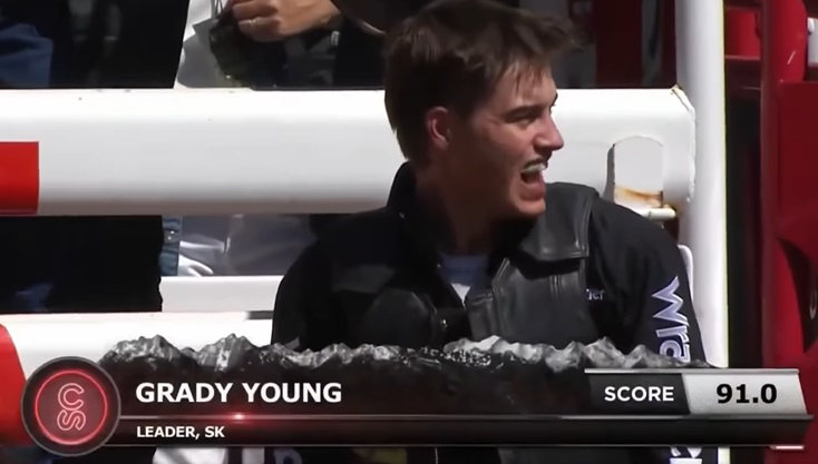 Leader's Grady Young tops Pool B at Calgary Stampede