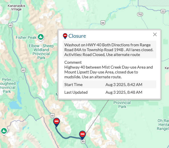 Mudslide shuts down section of Highway 40 near Mount Lipsett ...