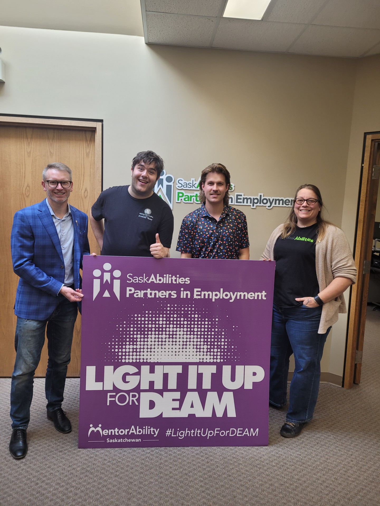Downtown Swift Current lights up in support of inclusive employment