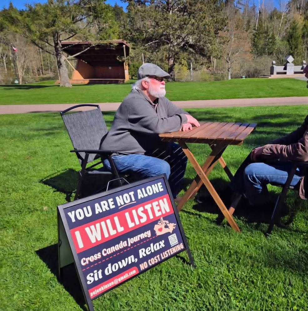 Nova Scotia man in Okotoks this week to 'listen'