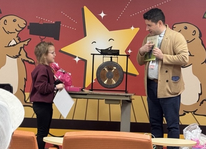 O.M. Irwin School celebrates Rustyn Paul's remission