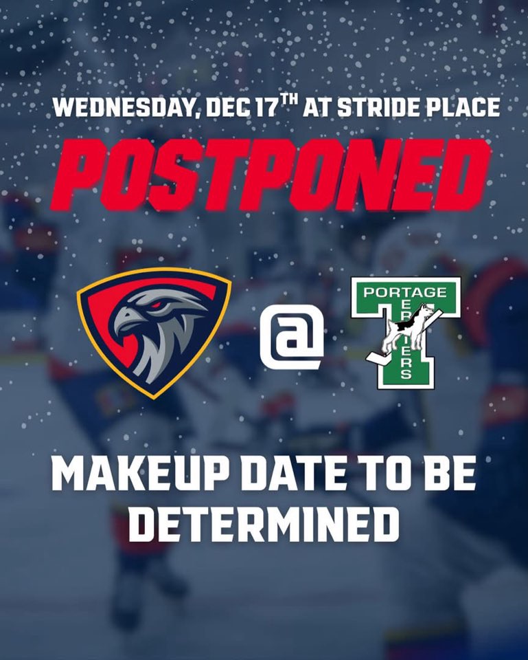 Wednesday's Nighthawks vs Terriers game postponed - PortageOnline.com ...