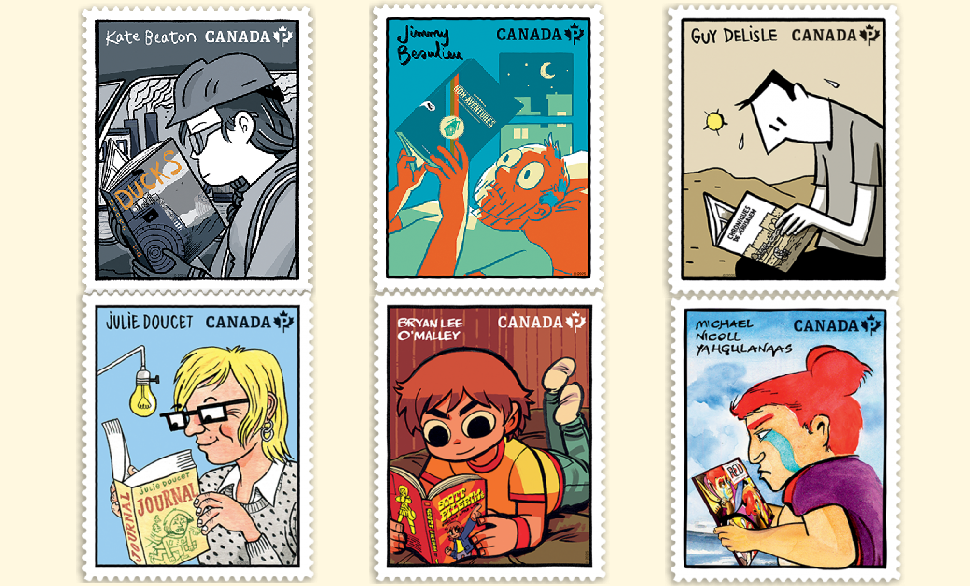 Canada Post honours Canadian graphic novelists with new stamp series