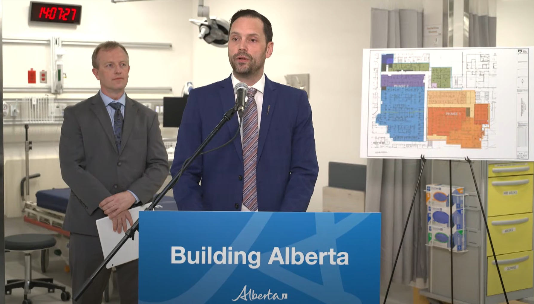 Peter Lougheed Centre expansion completed , adds space for 97 beds - DiscoverAirdrie . com - Local News , Weather , Sports , and Job Listings for Airdrie , Alberta , and the Rocky View County region . 