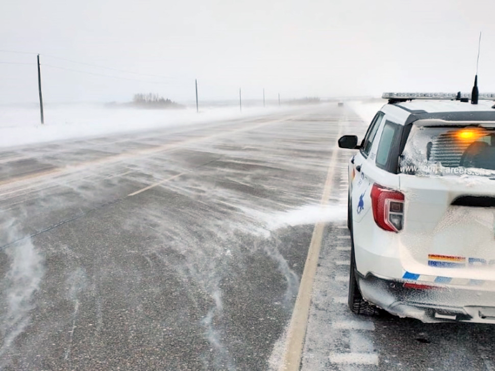 RCMP warn driving on closed highways is illegal as storm forces highway ...