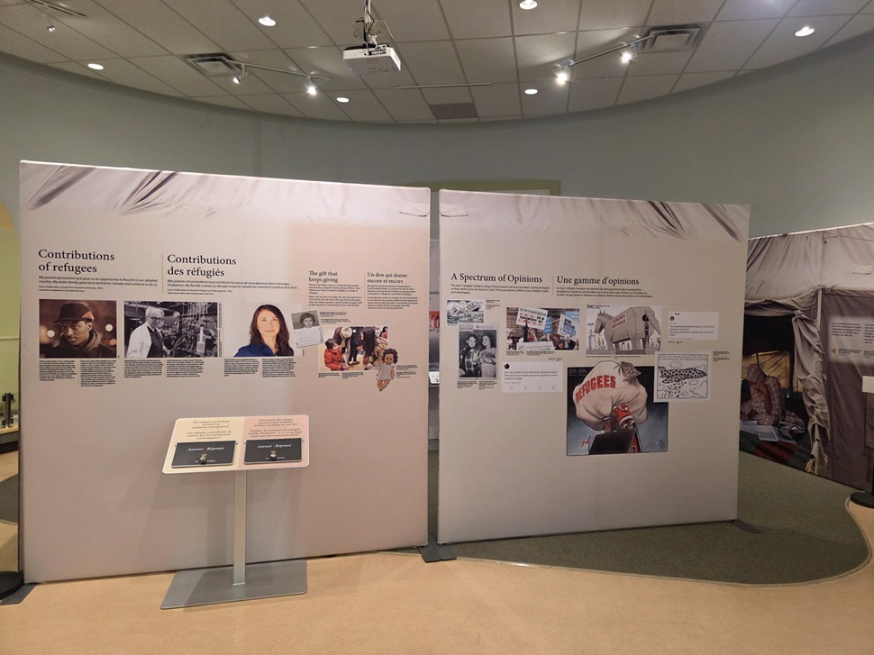 The Refuge Canada Tent sets up at the Swift Current Museum