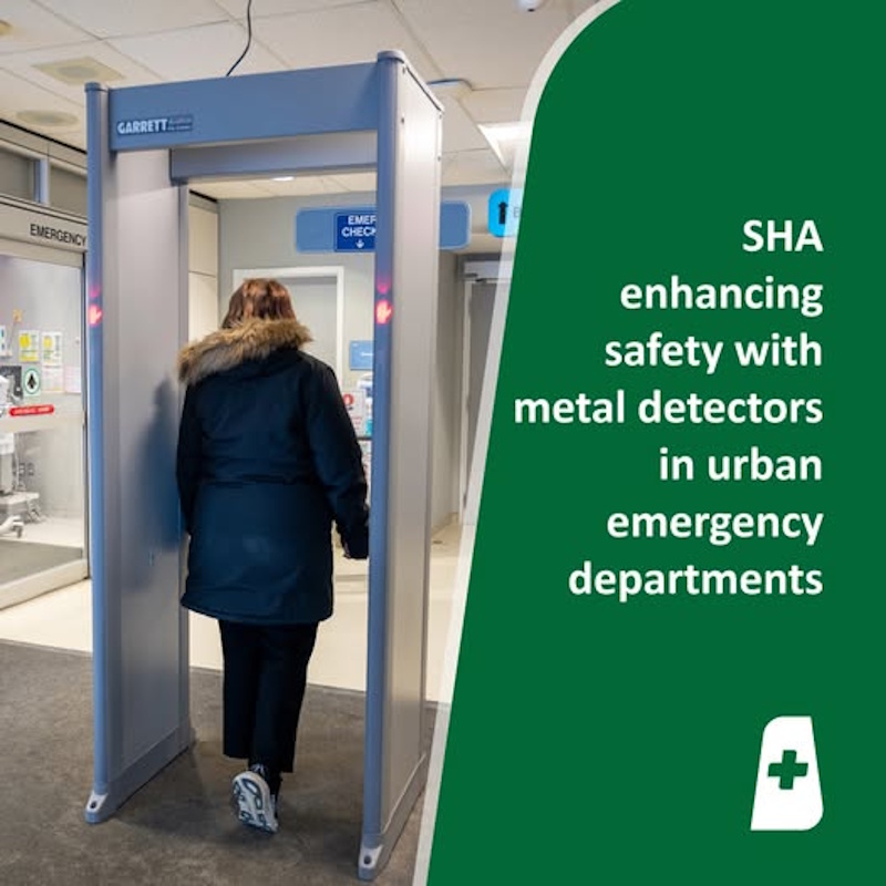 SHA expands use of metal detectors in urban hospital emergency departments