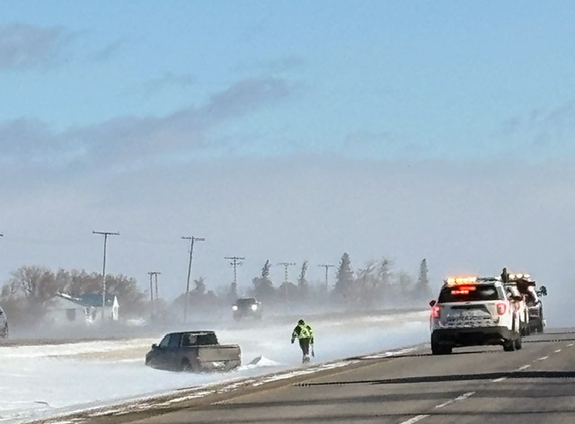 Whiteout conditions and powerful wind posed major hazard for motorists ...