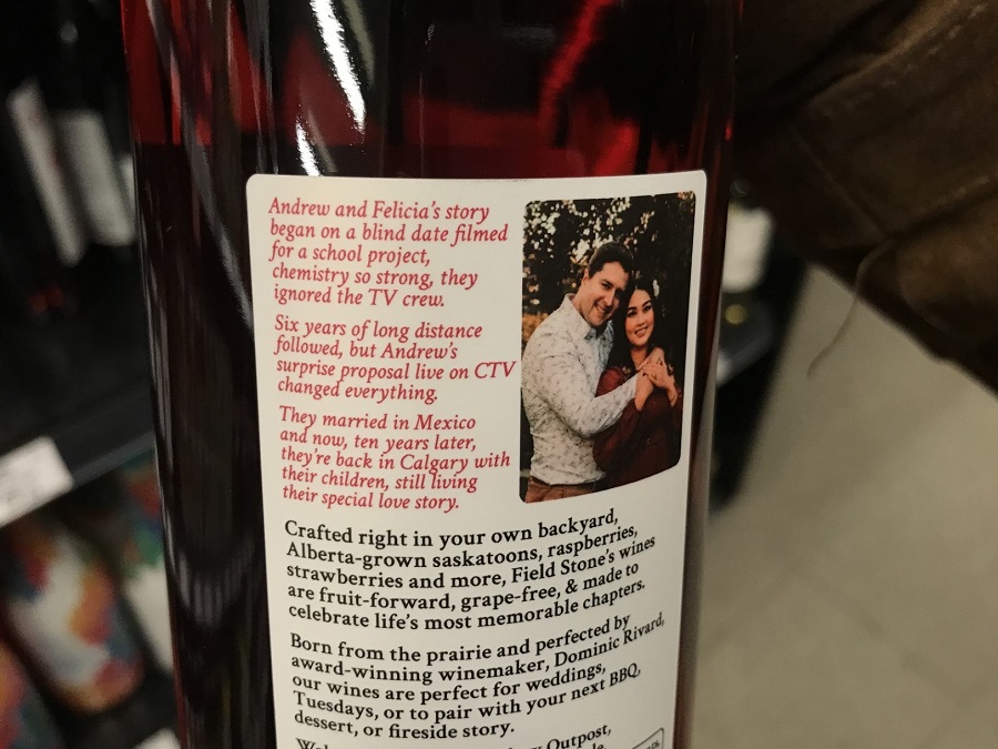 Local love stories become keepsake wine labels