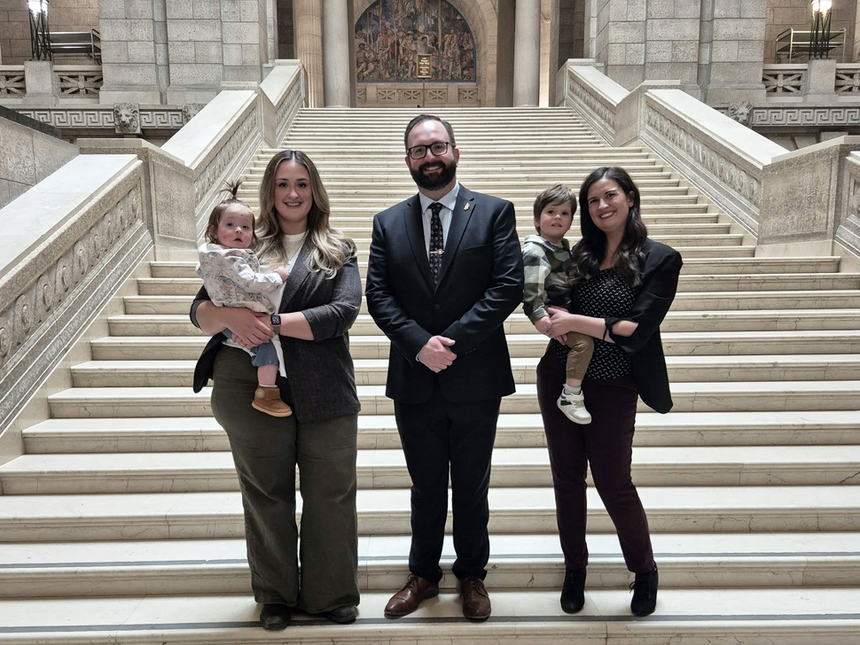 Two La Vérendrye families honoured in Manitoba Legislature for rare disease advocacy