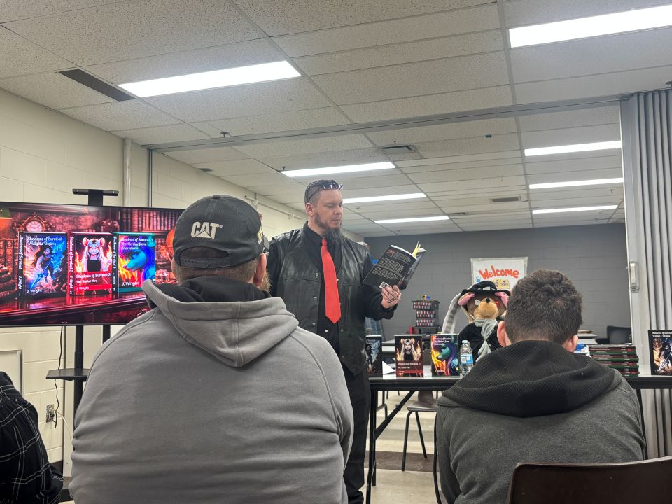 Jeff Wright unveils Widget’s Destiny Trilogy at Estevan book launch
