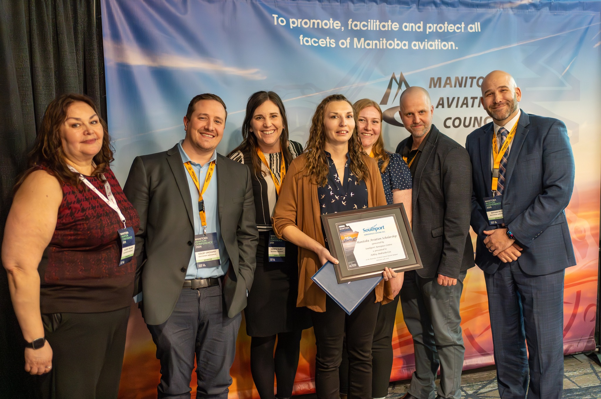 Southport awards aviation scholarship at provincial industry symposium