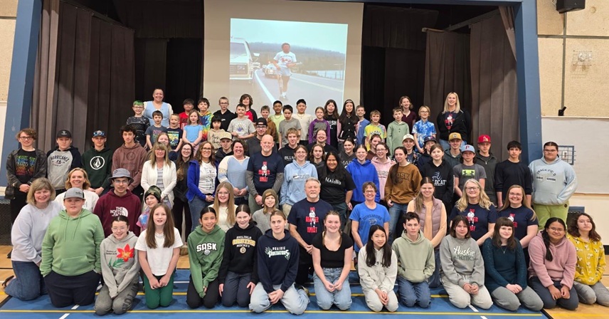 Fred Fox visits sparking excitement across West Central schools; Kindersley, Eatonia up Wednesday