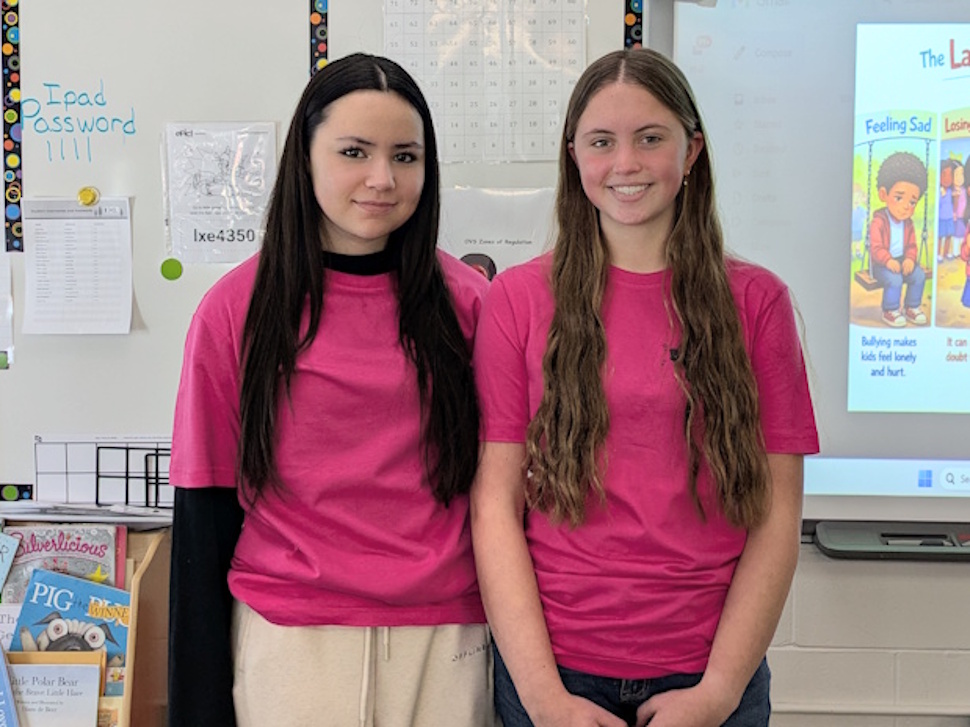 Students lead the way on Pink Shirt Day