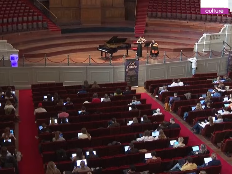 Students Study for Exams Inside Amsterdam’s Concertgebouw